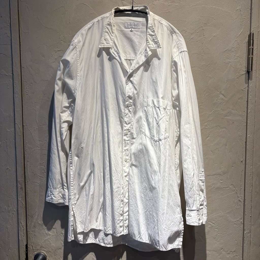 Yohji Yamamoto POUR HOMME ヨウジヤマモトプールオム 長袖シャツ HD-B33-024 ホワイト size 3 代官山A11