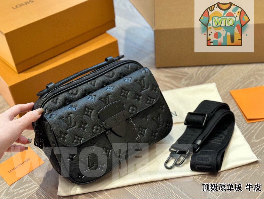 今日 LV S Lock Sling ルイ ヴィトン S Lock スリング モノグラム メンズバッグ 25×17cm -WTO輸入