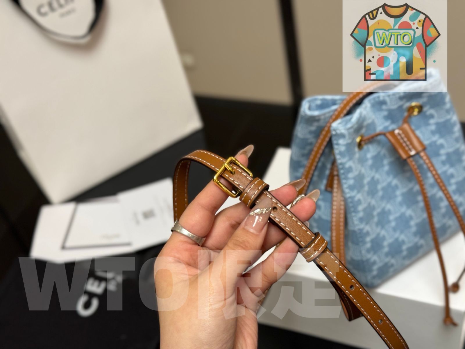 デニム ヴィンテージプリント