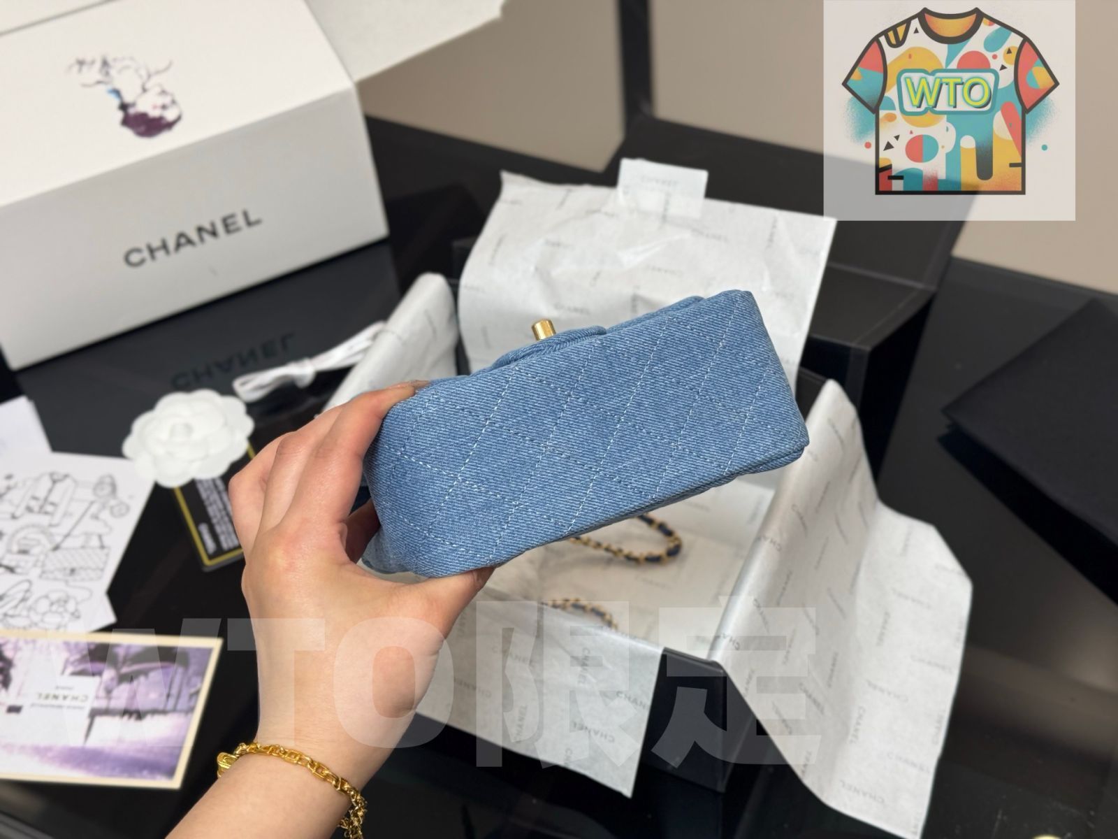 デニム ゴールドボール