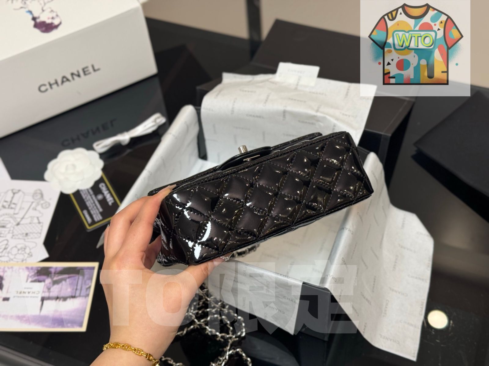  今日 Chanel シャネル ミニ CF ハンドル バッグ ショルダーバッグ ショルダーバッグ