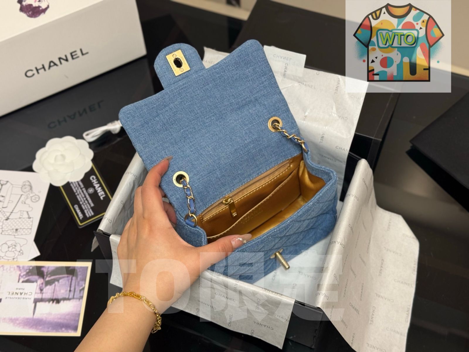 デニム ゴールドボール