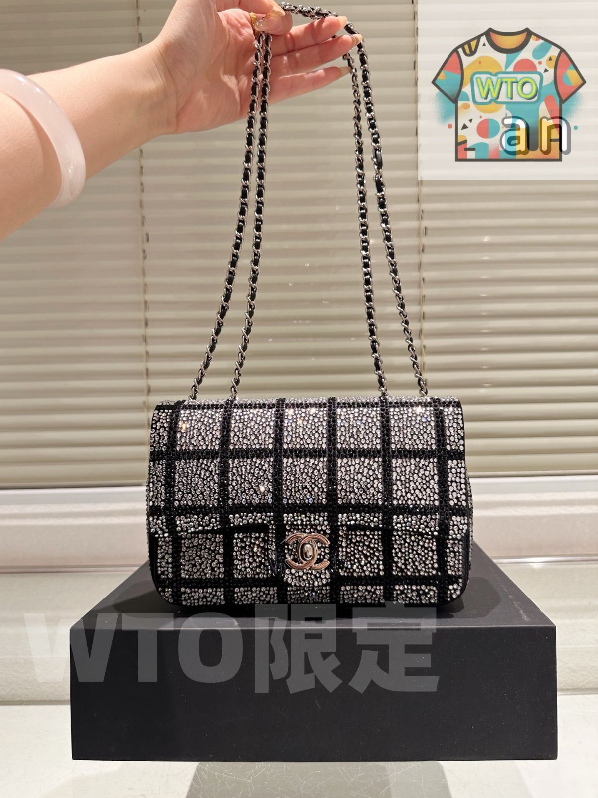 今日 Chanel 四角い丸いバッグ 方胖子