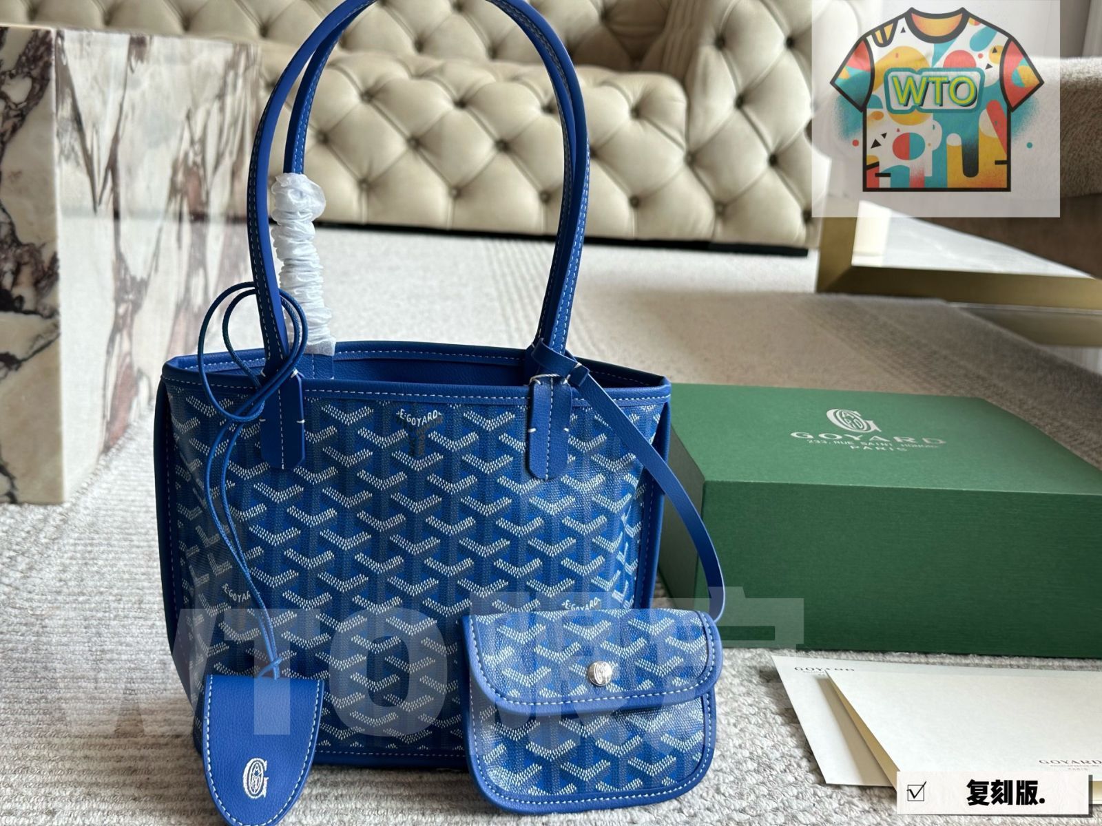 今日 Goyard ゴヤール ミニ ショッピングバッグ レッド リミテッド 20×19cm