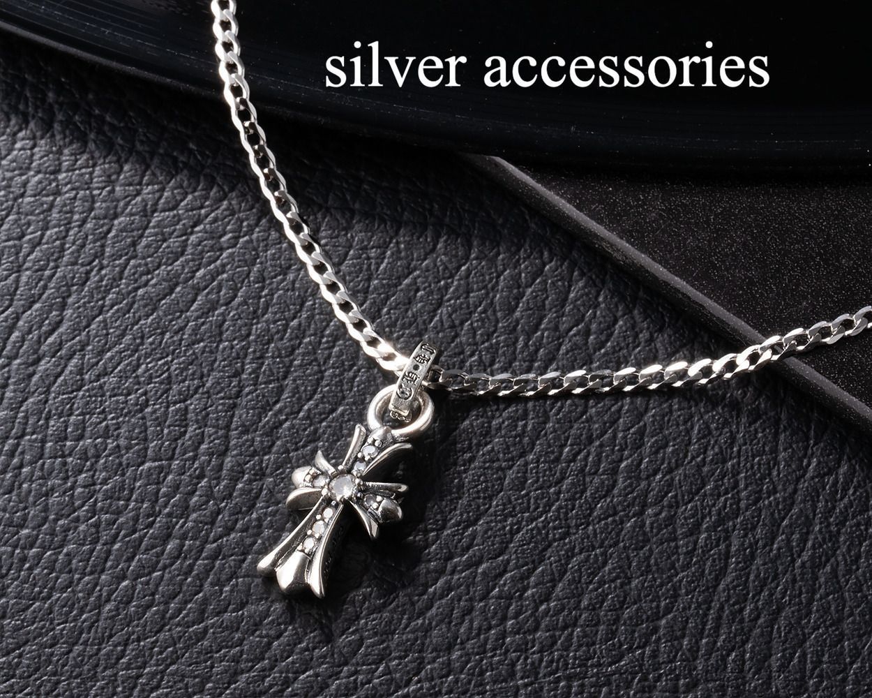 クロスチャーム シルバー925 ネックレス付 60cm メンズ レディース