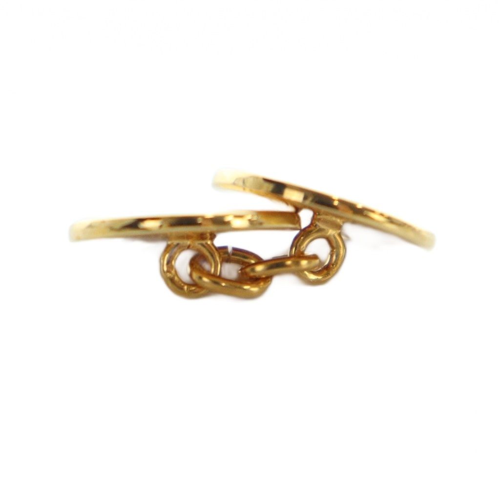 エルメス HERMES セリエ カフスボタン アクセサリー ロゴ ゴールド色