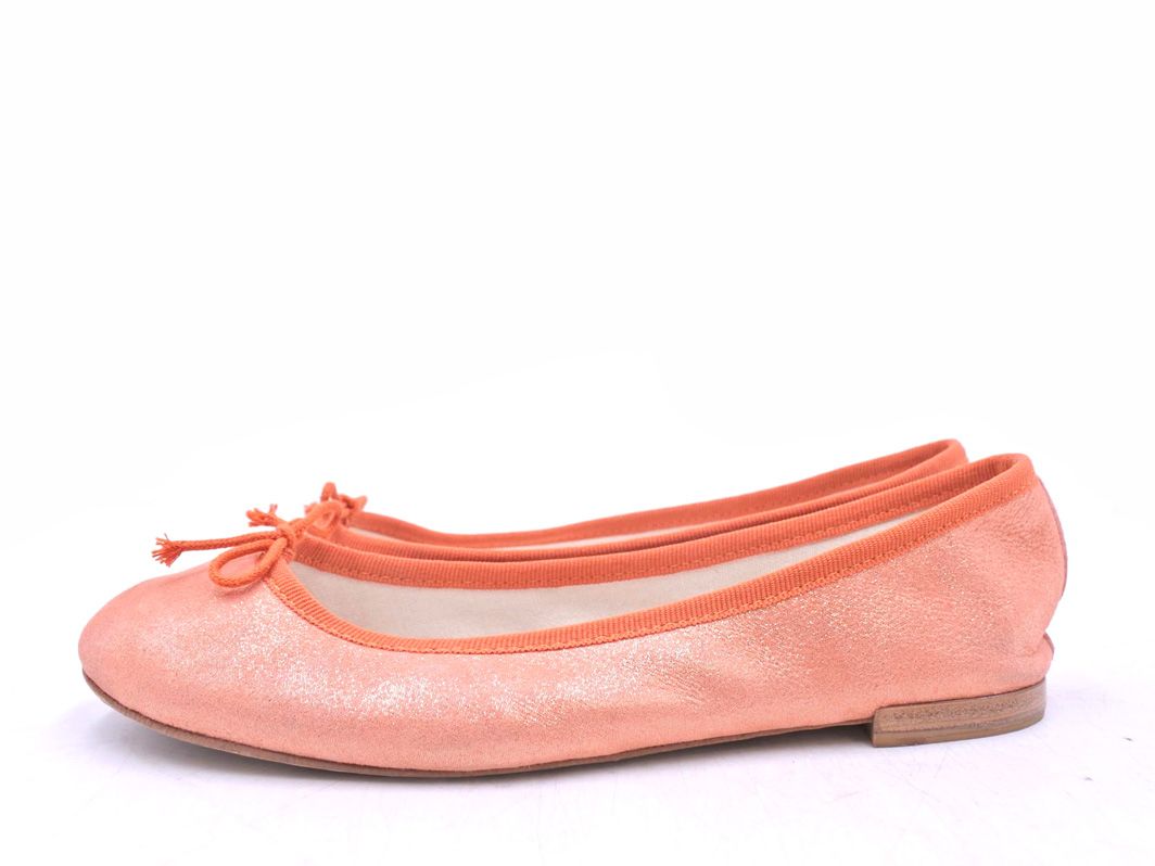 repetto レペット ラメ バレエ シューズ size36.5（23.0cm） /オレンジ