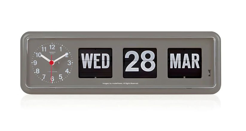 TWEMCO (トゥエンコ) BQ-38 グレー 置き掛け兼用時計 ドイツの動き