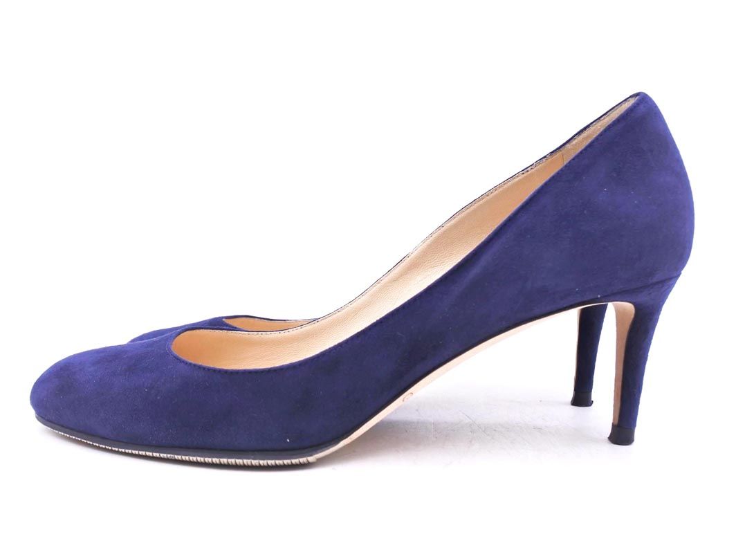 Jimmy Choo ジミーチュウ スウェード パンプス size 37 24.0.cm 濃紺 レディース