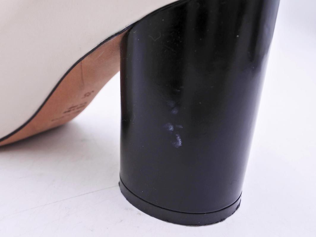  PELLICO ペリーコ 本革 レザー プレーントゥ パンプス size 35 22.0 cm オフホワイト レディース ハイヒール パンプス パンプス