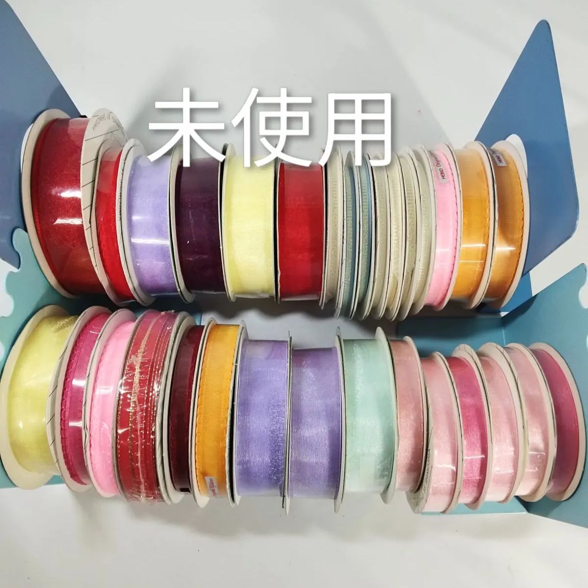 リボンと コード約70巻余りおまとめ販売 約35巻 み使用途中約35巻程度 NO 01047