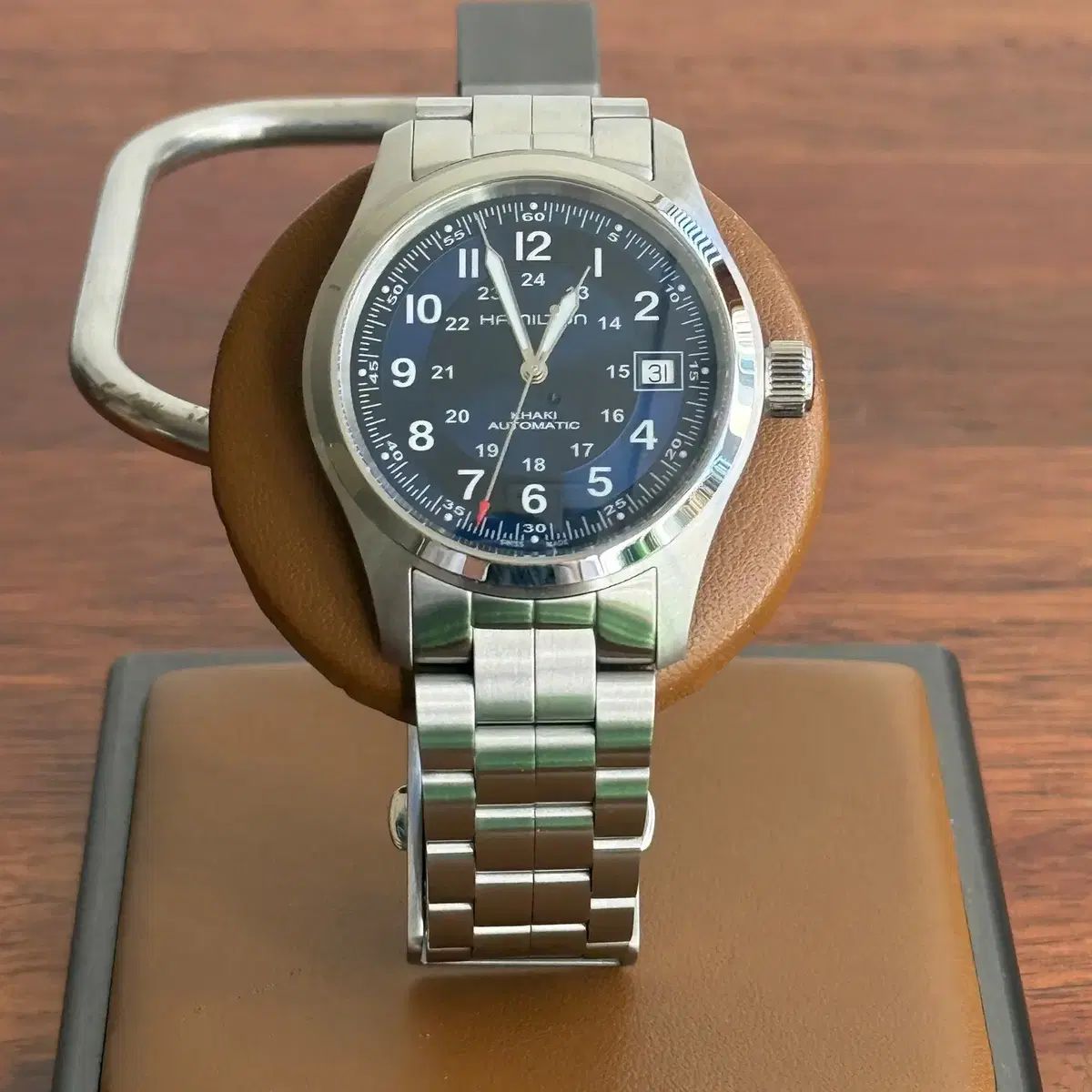  ハミルトン カーキフィールド オート 38 デニム版 H70455140 25年8月 木洞 HYUNDAI 結婚式対応 自動巻き時計 腕時計(アナログ)