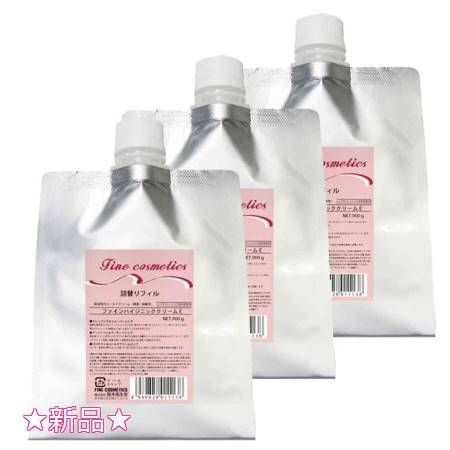 お得 ファイン ハイジニッククリームE 弱油性 詰替 900g 3個セット フェイスクリーム