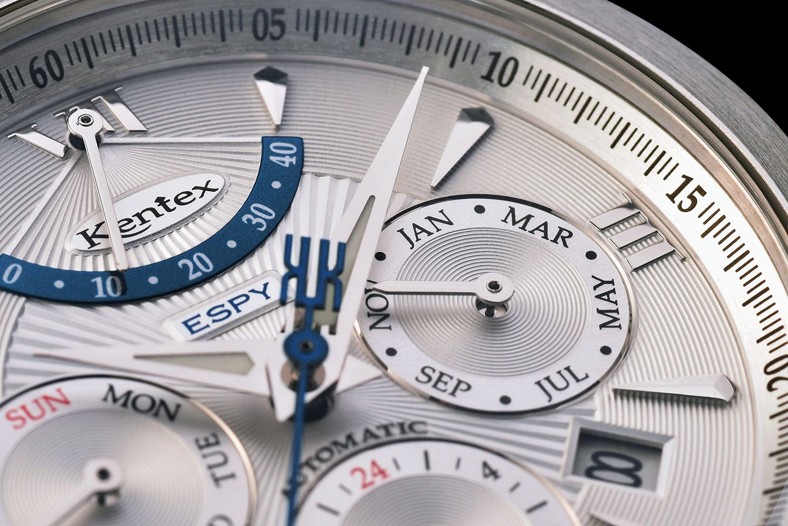 ケンテックス 腕時計 E 546 M 08 メンズ シルバー