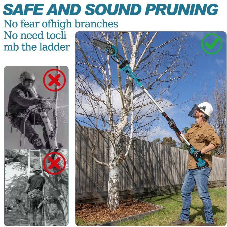 m高枝ポール延長高枝のこぎり