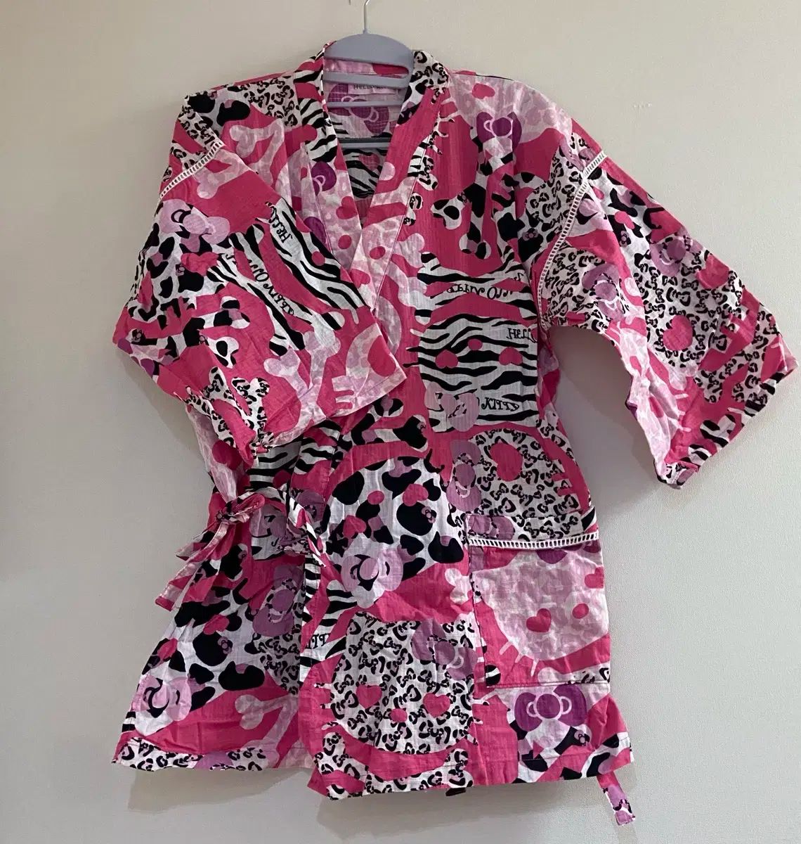 ハローキティ レオパード 浴衣 セットアップ ピンク 浴衣 ギャル 浴衣