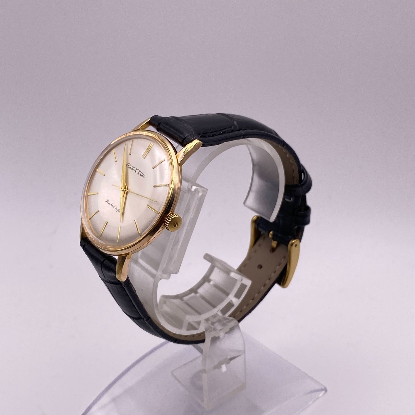 セイコークラウンJ14091E手巻きで36時間以上の稼働確認、精度あり