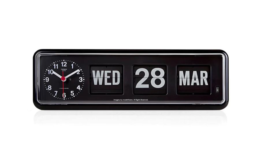 TWEMCO トゥエンコ BQ 38 ブラック 置き掛け兼用時計 ドイツの動き 香港製