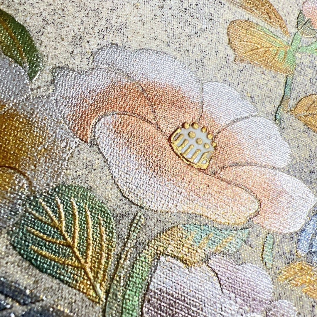 市松模様 花模様