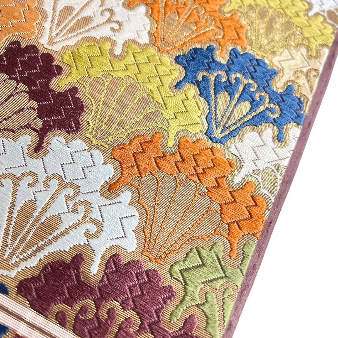 抽象青海波 菊花