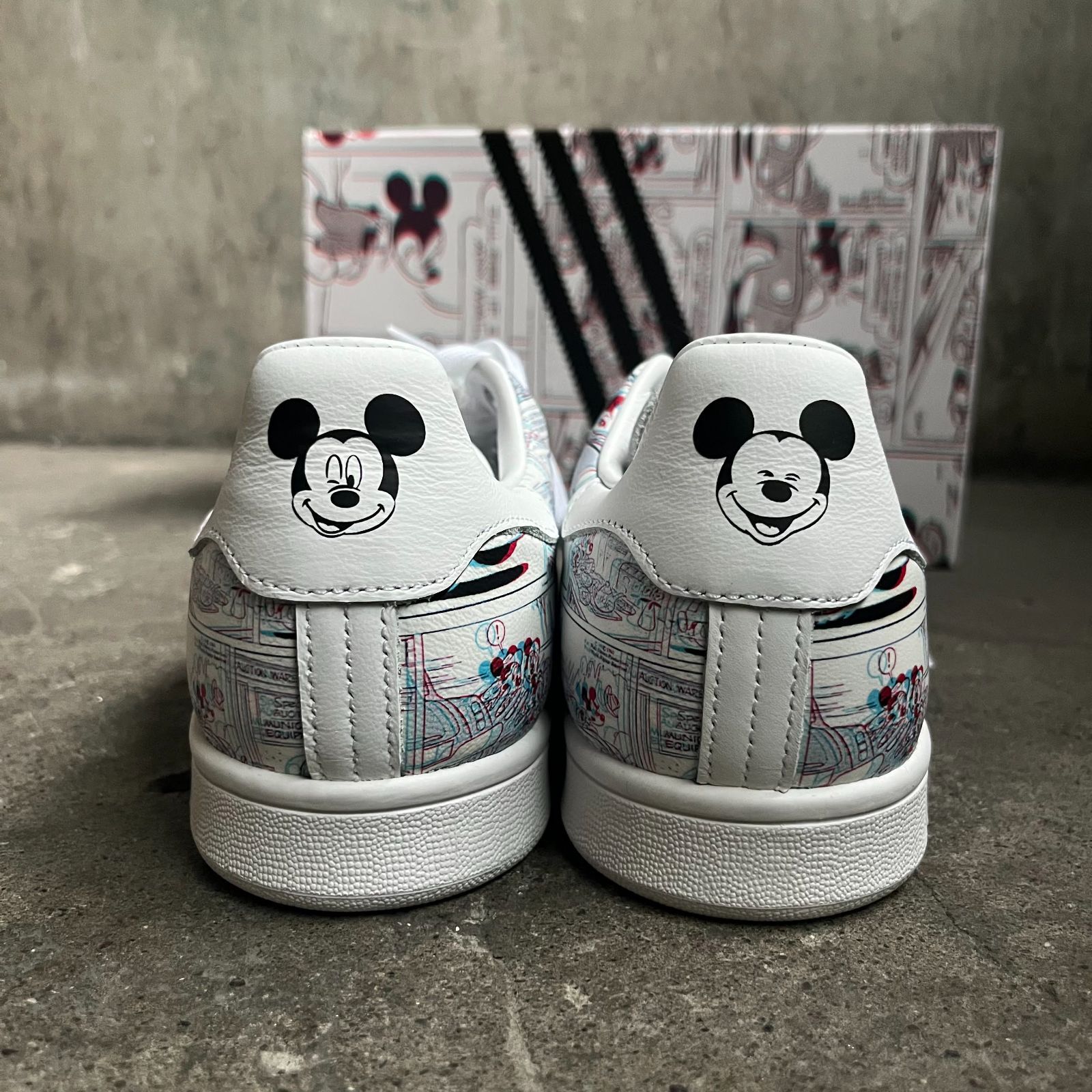 adidas × Mickey Mouse STAN SMITH 3D Cloude White 28.5cm アディダス 