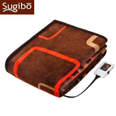 椙山紡織 ボア電気掛敷兼用毛布 ワイド 電気敷布 DB ダークブラウン Sugibo