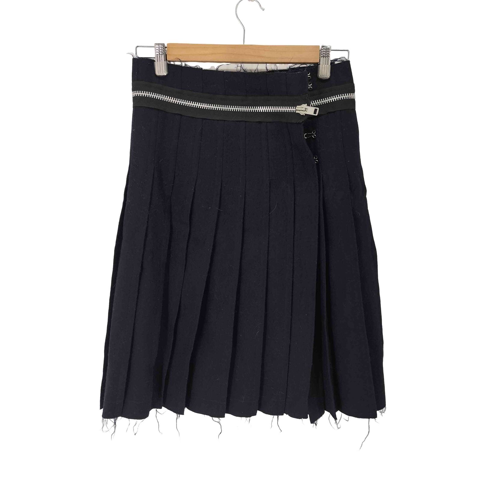 トリココムデギャルソン tricot COMME des GARCONS ジップデザイン プリーツスカート レディース JPN S