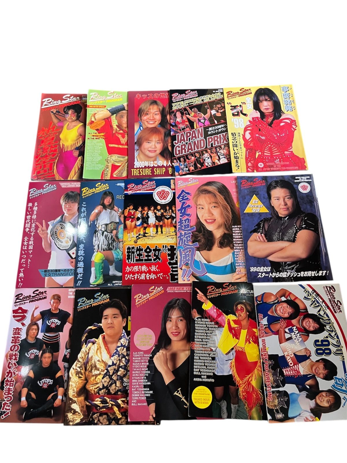 女子プロレス 90年代 プログラム リングスターなど 30冊まとめ売り 女子プロレス 90年代 プログラム リングスターなど 30冊まとめ売り