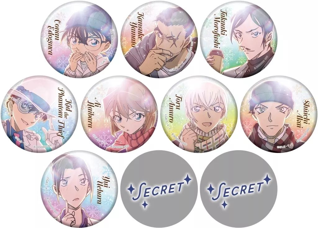 彩光缶バッジ 名探偵コナン 缶バッジ 10個 諸伏高明 諸伏