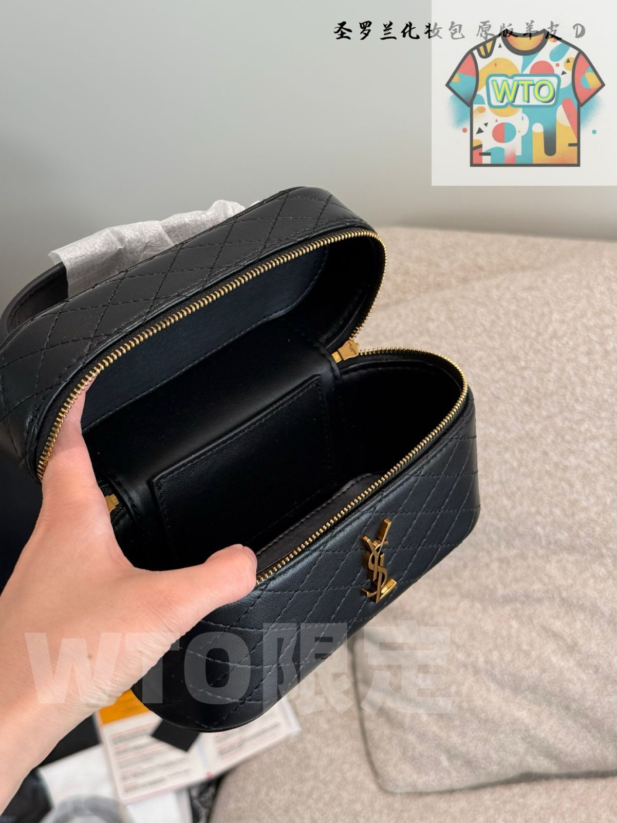  今日 SAINT LAURENT Gaby Vanity 化粧バッグ ショルダーバッグ ショルダーバッグ