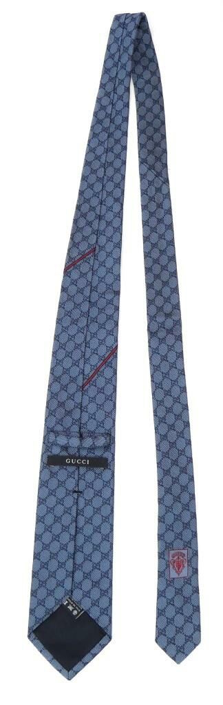 グッチ GUCCI ネクタイ GGシェリーライン ブルー系 シルク - メルカリ