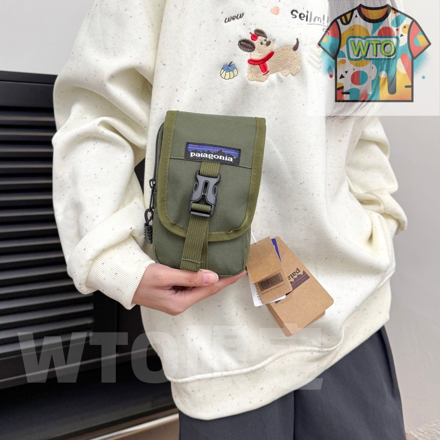 パタゴニア ストリートスタイル スマホバッグ ユニセックス アウトドア スポーツ コインケース -WTO輸入1