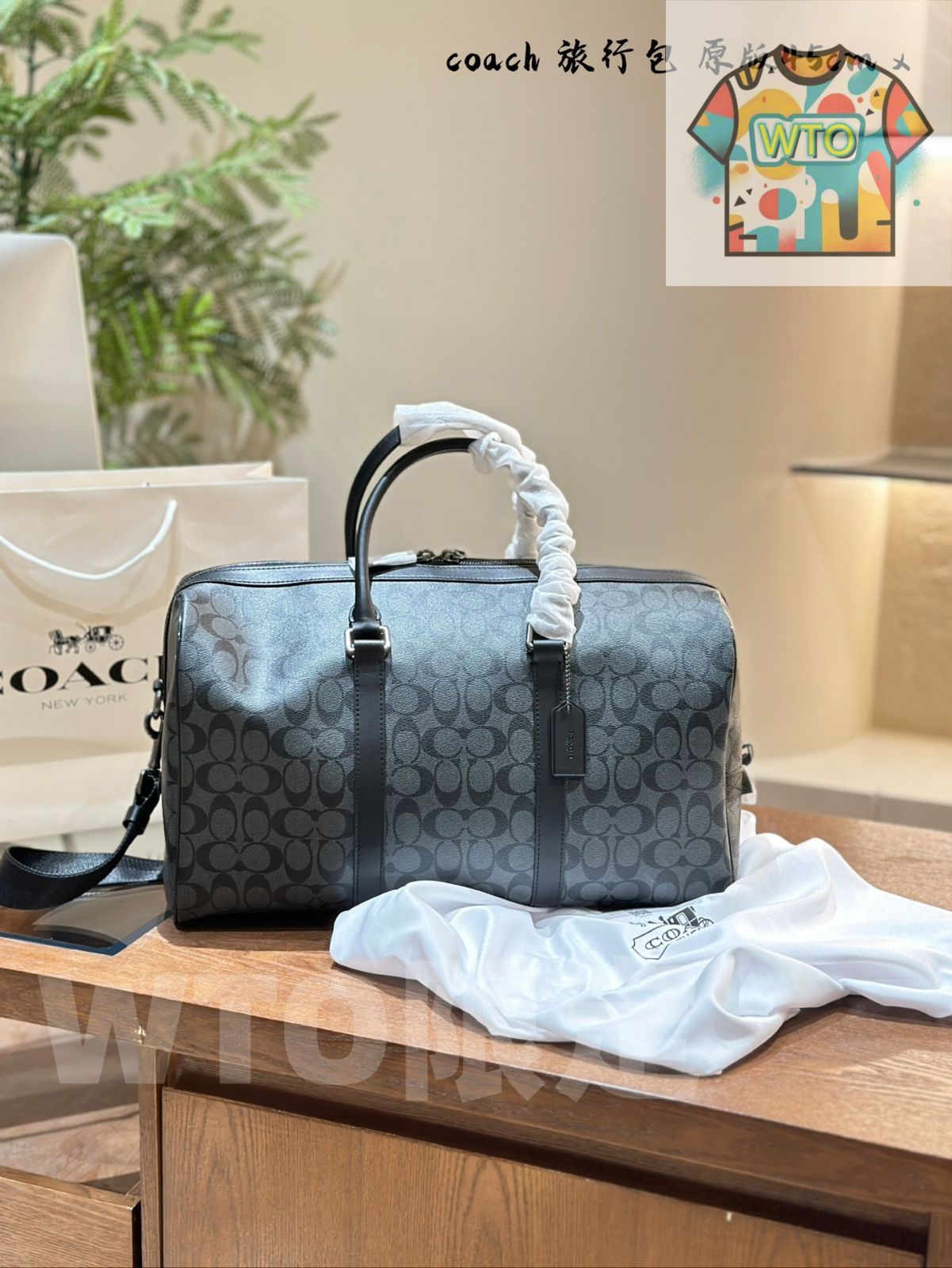 今日 COACH コーチ メンズ トラベルバッグ