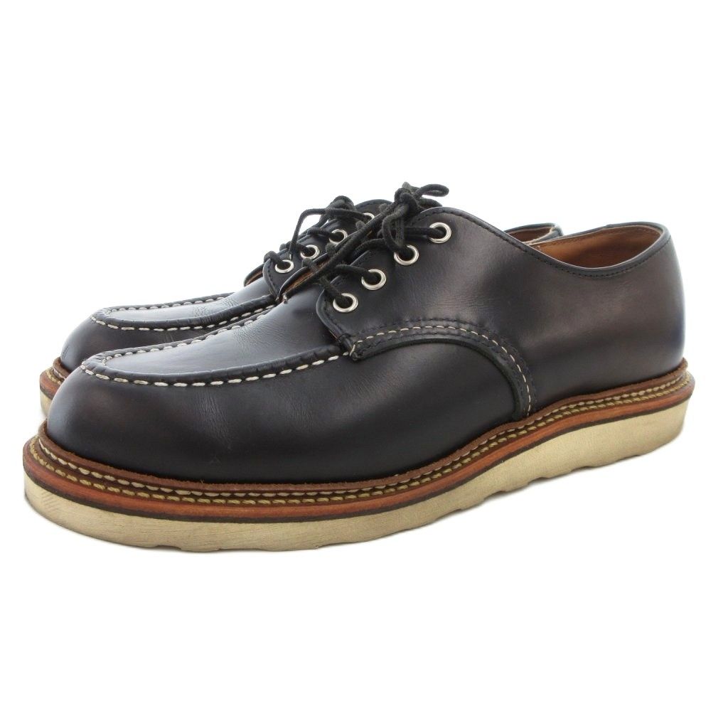 レッドウィング REDWING 8106 ワークオックスフォードシューズ Work Oxford モックトゥ レースアップ レザー 26.5cm 黒 ブラック GV GY18