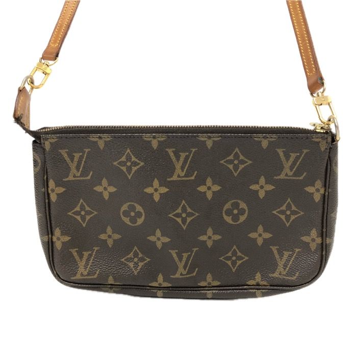LOUIS VUITTON ルイ ヴィトン ロングショルダー ポーチ モノグラムキャンバス レディース