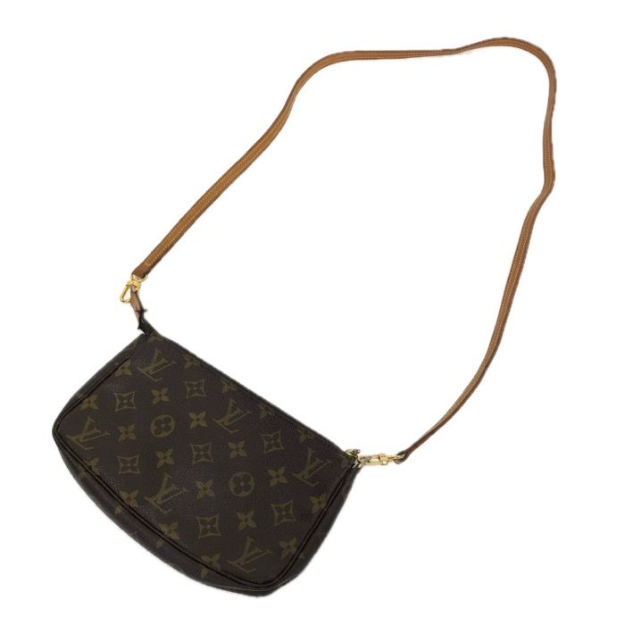 LOUIS VUITTON ルイ ヴィトン ロングショルダー ポーチ モノグラムキャンバス レディース