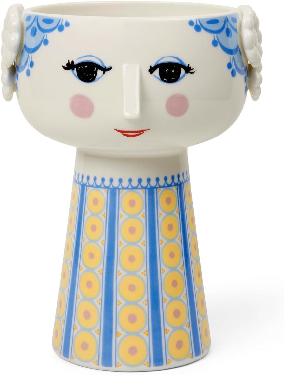 から発送 ビヨン ヴィンブラッド Bjorn Wiinblad 花瓶 EVA Flower Vase エヴァ フラワーベース ライトブルー 56537 H 18 5 cm 北欧