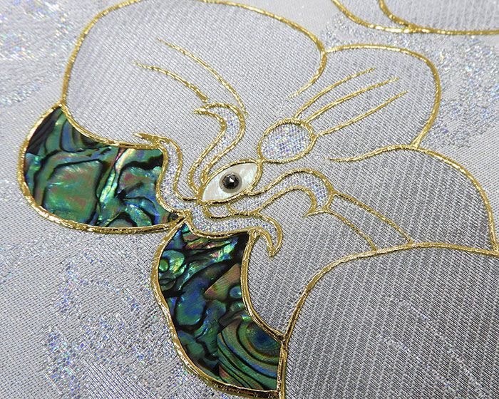 【極美品】西陣老舗機元「田中工芸織物 荘園」「亀甲螺鈿蒔絵」本螺鈿加工 楽天市場】螺鈿 西陣織の通販