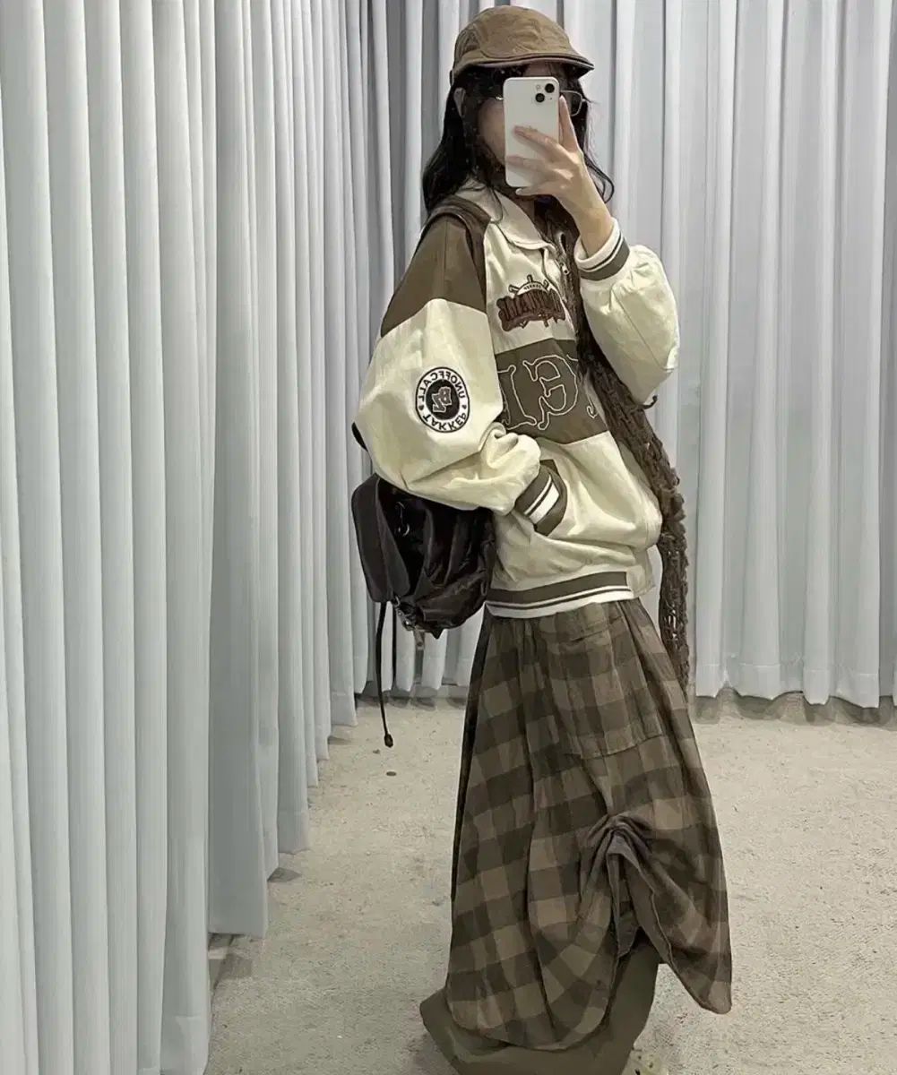 Face the Sunガーデンパーティー Face the Sunガーデンパーティー ヴィンテージ ジャケット CHECK ベージュ レイヤード スカート セット