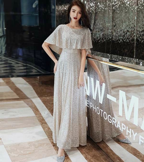 【送料無料】ドレス 大人 ピアノ発表会 ドレス 演奏会 結婚式 袖付き キラキラ フェミニン パーティードレス ロングドレス 袖あり お呼ばれ ドレス 大人 ピアノ発表会 ドレス 演奏会 結婚式 袖付き キラキラ