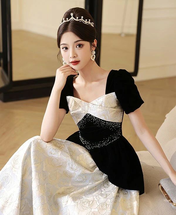 ドレス 大人 ピアノ 発表会 イブニングドレス パーティードレス ロングドレス 演奏会 結婚式 成人式 Aライン 半袖 大きいサイズ ワンピース 上品 フォーマル ファスナー