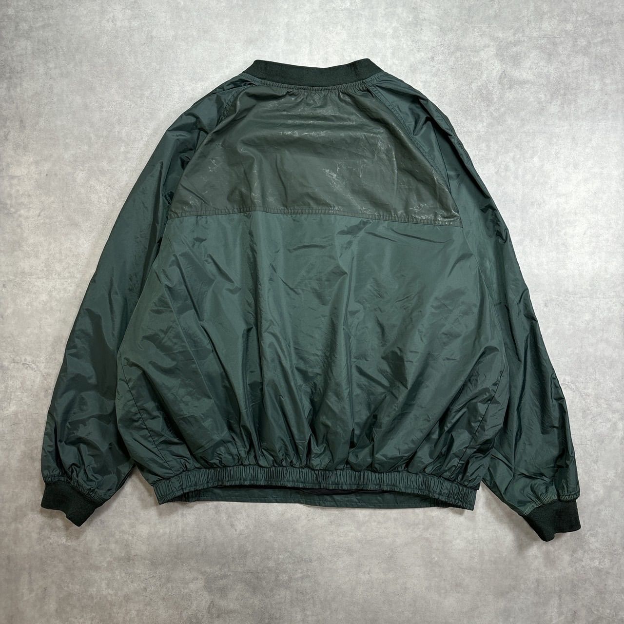 90s Nike ナイキ グリーン プルオーバーナイロンジャケット 【XLサイズ 