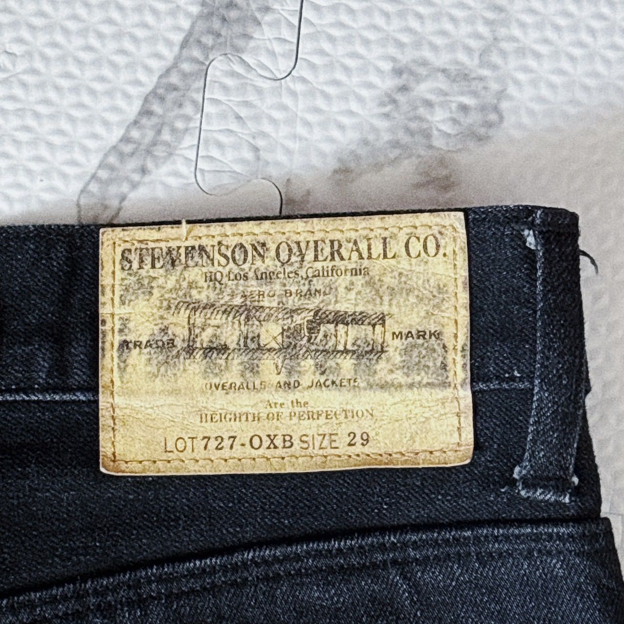 メンズ STEVENSON OVERALL CO. La Jolla 727 ブラックデニム 29 日本製 