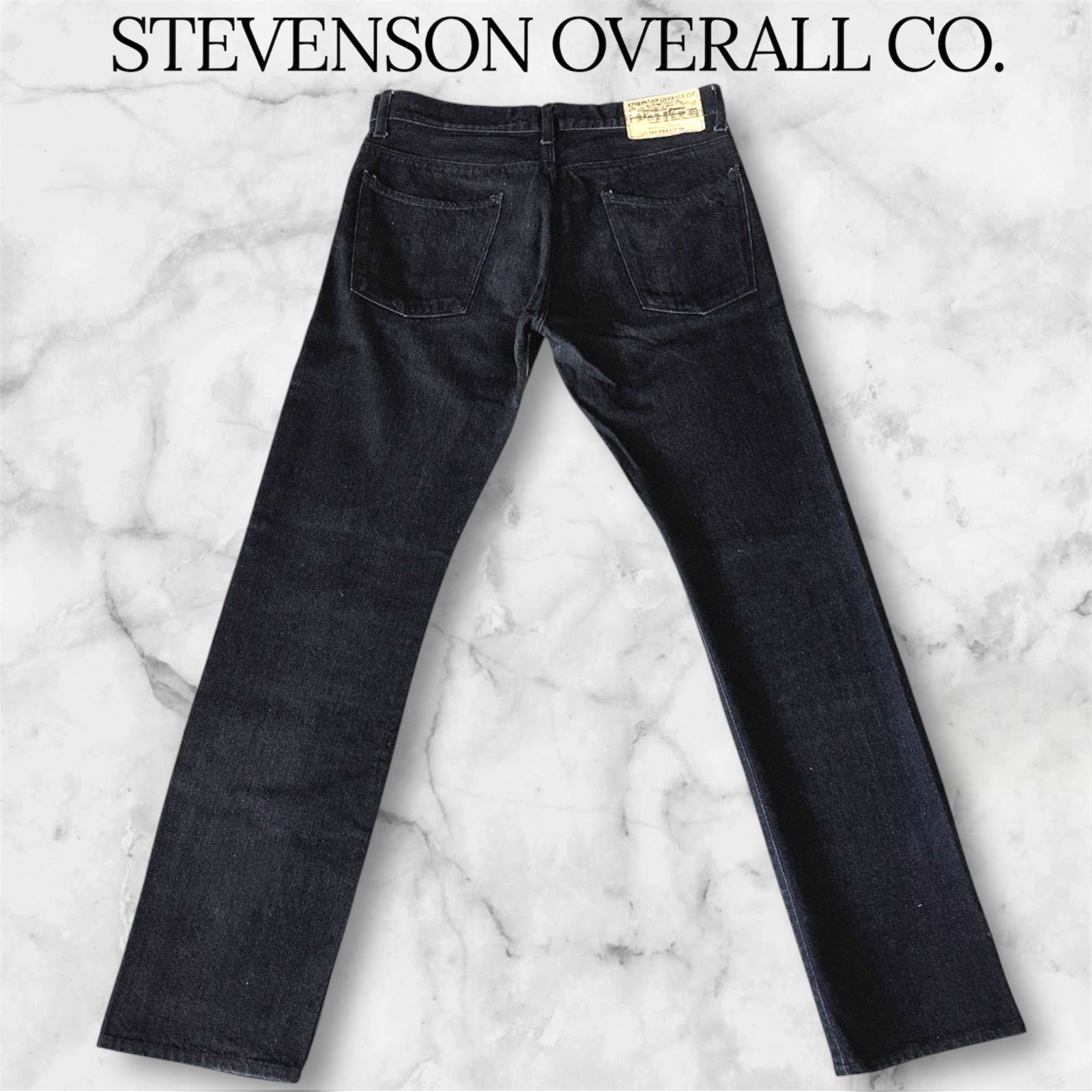 メンズ STEVENSON OVERALL CO. La Jolla 727 ブラックデニム 29 日本製 