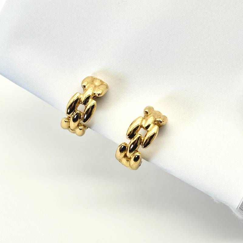 Dior チェーン リンク イヤリング ゴールド 1組 クリスチャン ディオール Christian ヴィンテージ 鎖型デザイン