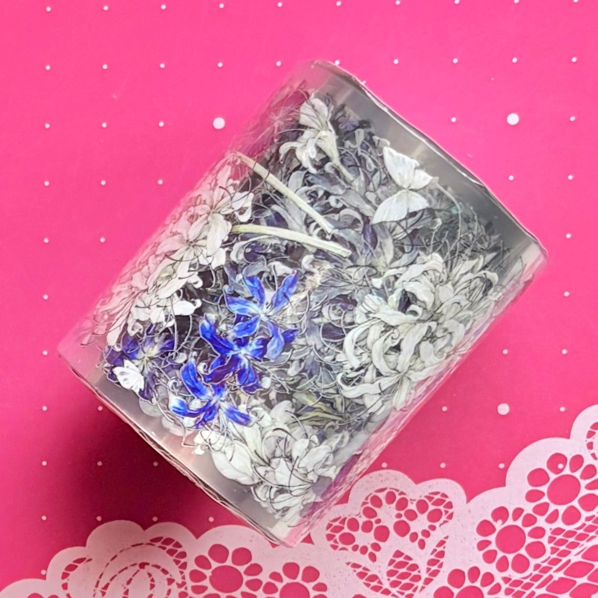 贝壳光 彼岸暮花颂 6cm×10m 100cm/loop 海外マスキングテープ 海外