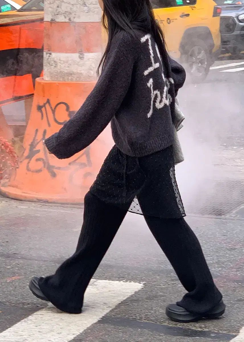 ヘイグ スレンダーニットパンツ haag slender knit pants