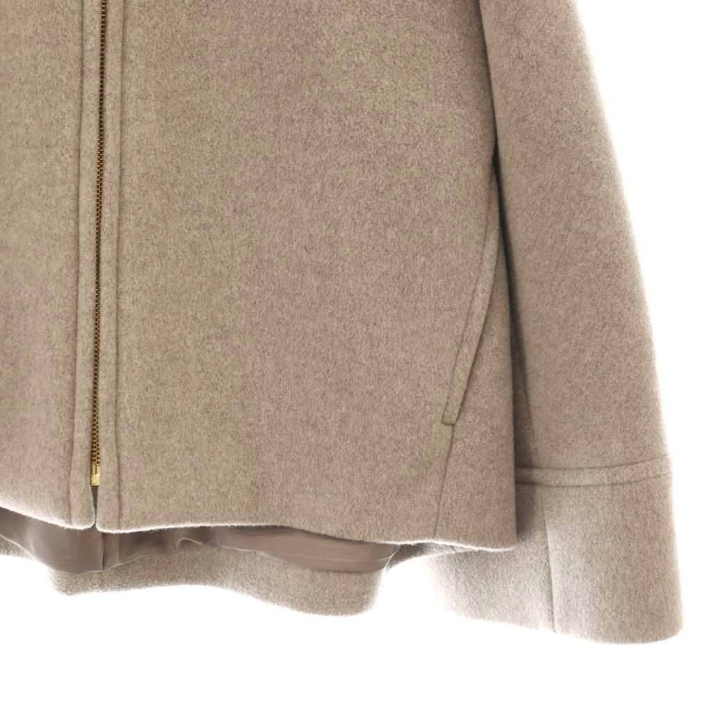 ノーブル NOBLE 24AW MTRショートケープブルゾン ノーカラーコート 38