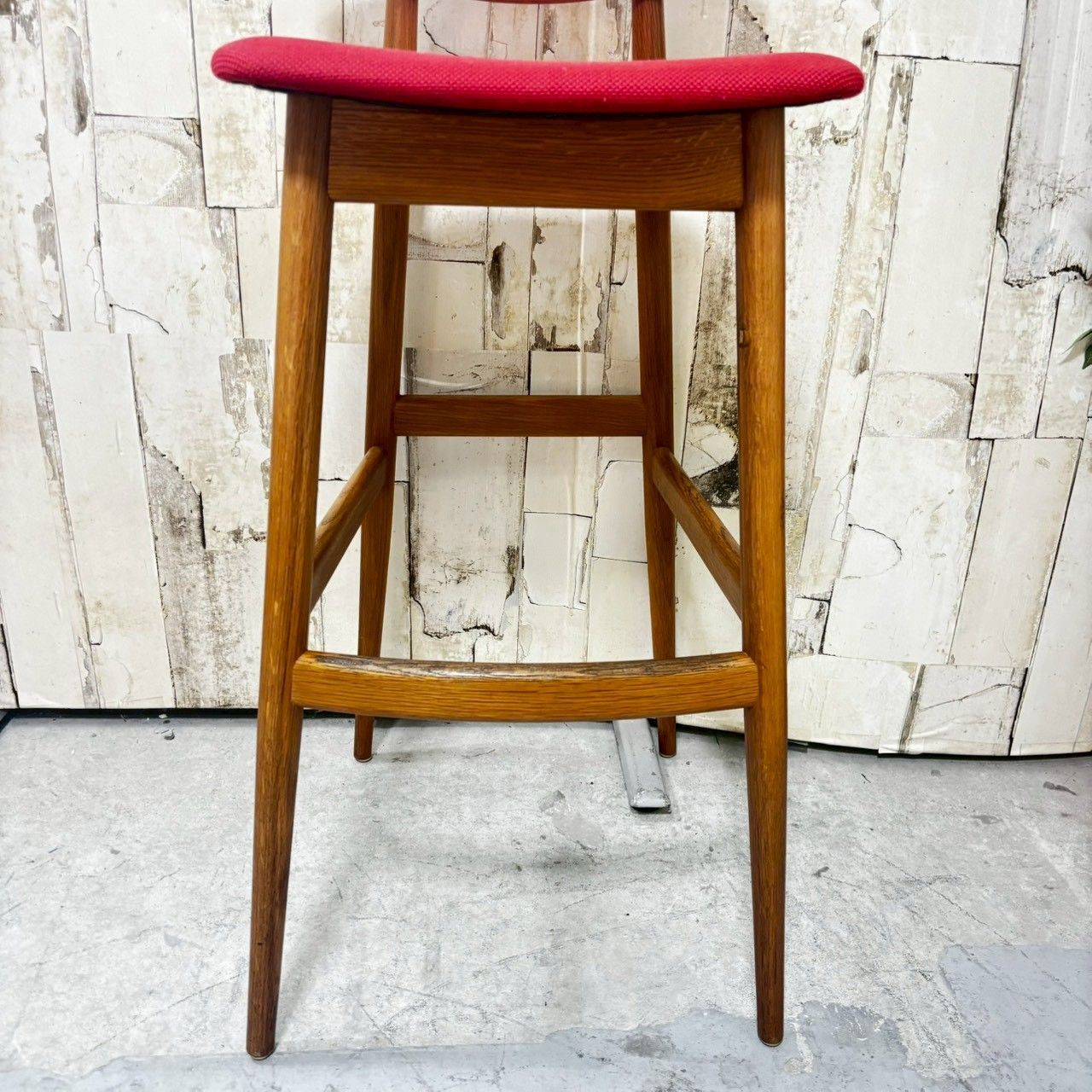 HIDA 飛騨産業 カウンターチェア 1脚 赤 レッド Contract Collection