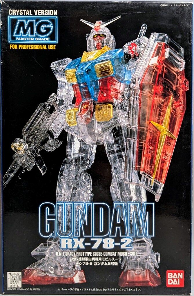 バンダイ MG 1 100 機動戦士ガンダム RX-78-2 ガンダム2号機 クリスタルバージョン